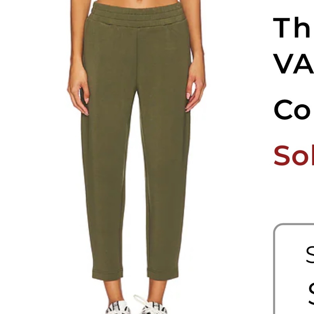 Varley The Slim Pant in Olive Night Small